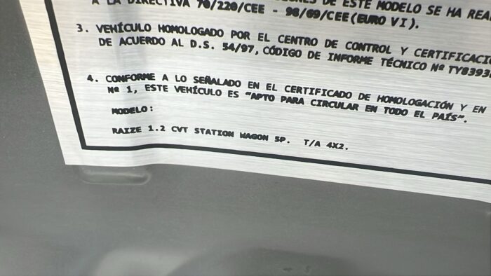 CAPOT TOYOTA RAIZE (22-25) - Imagen 7